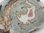 Schmuckplatte aus Aragonit mit Achat